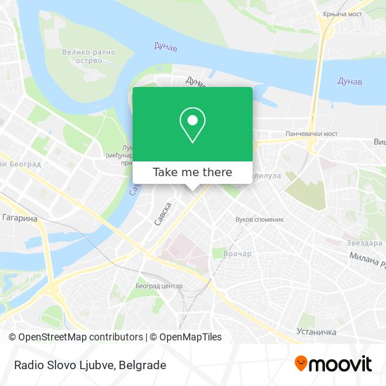 Radio Slovo Ljubve map