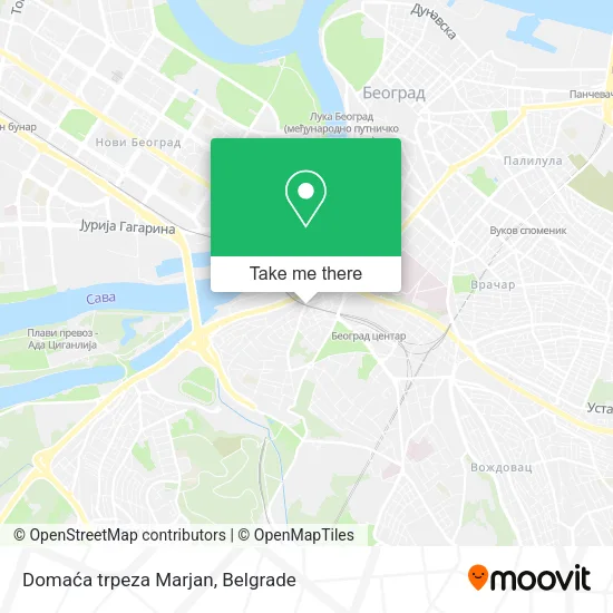 Domaća trpeza Marjan map