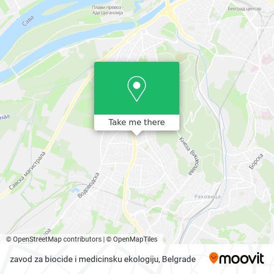 zavod za biocide i medicinsku ekologiju map