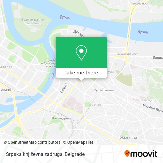 Srpska književna zadruga map