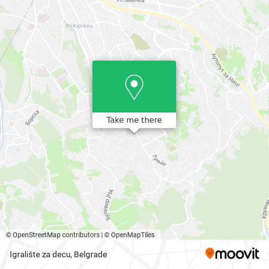 Igralište za decu map