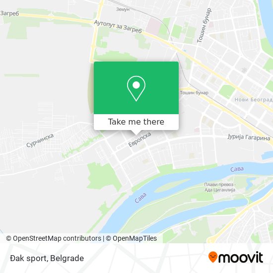 Đak sport map