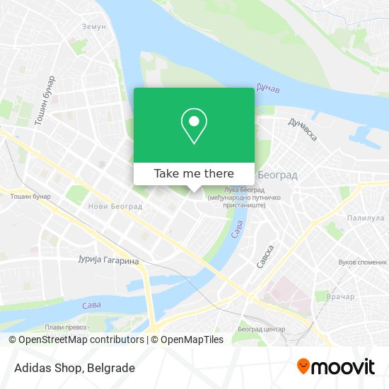 Adidas Shop map