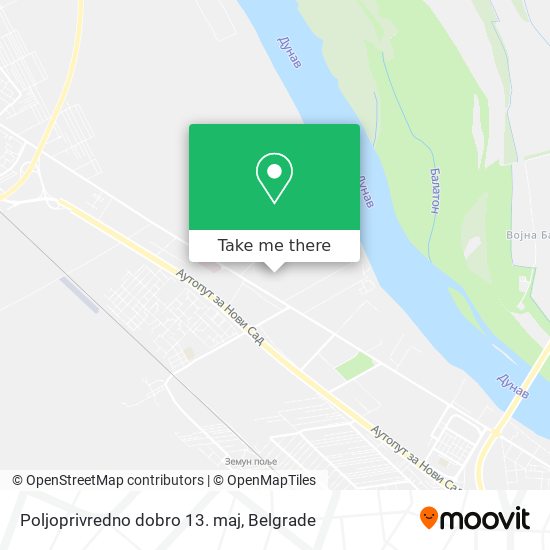 Poljoprivredno dobro 13. maj map