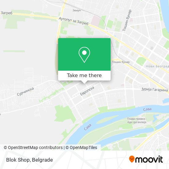 Blok Shop map