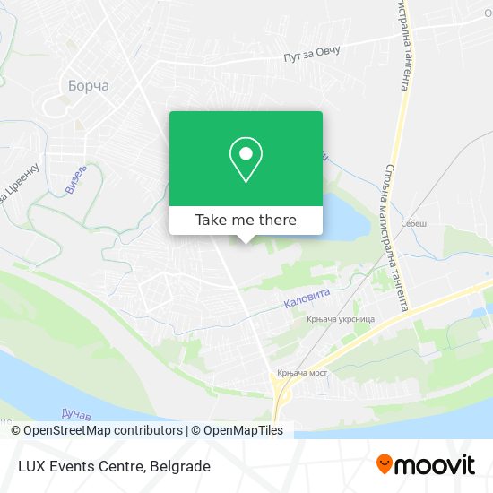 LUX Events Centre map