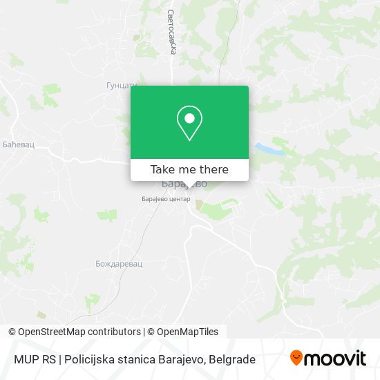 MUP RS | Policijska stanica Barajevo map