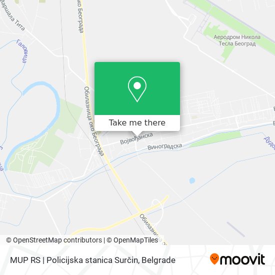 MUP RS | Policijska stanica Surčin map