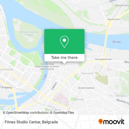 Fitnes Studio Centar map