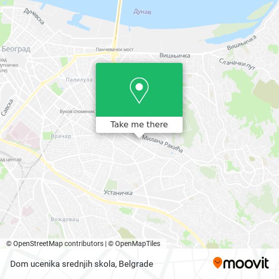 Dom ucenika srednjih skola map