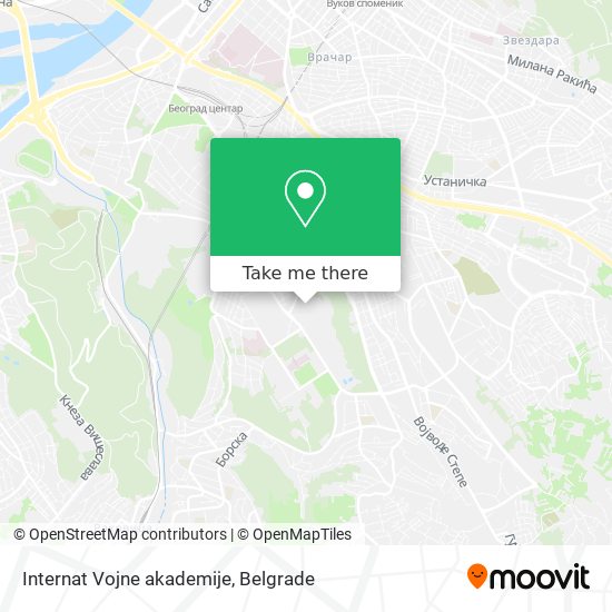 Internat Vojne akademije map