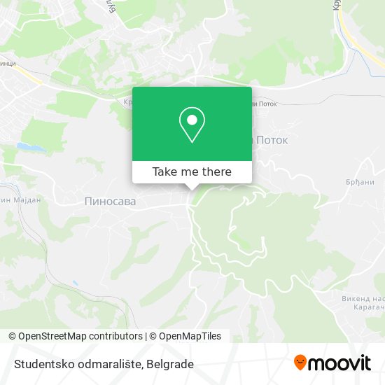 Studentsko odmaralište map