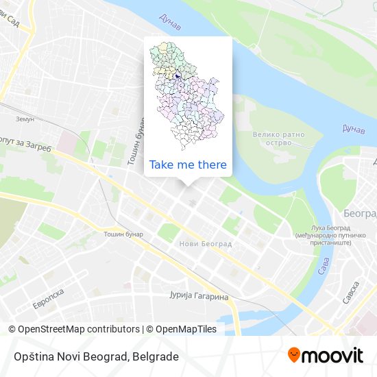 Opština Novi Beograd map