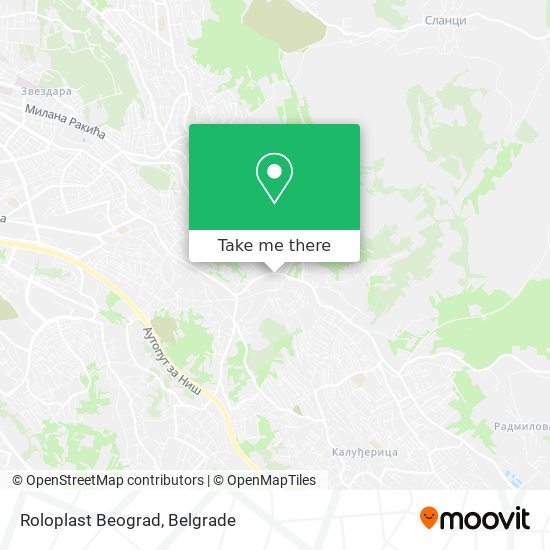 Roloplast Beograd map
