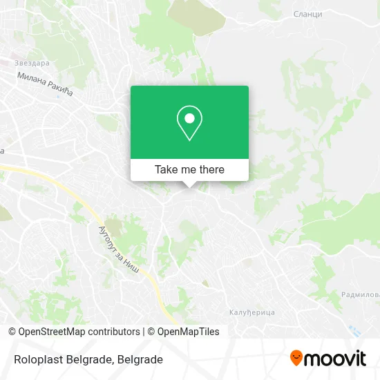 Roloplast Belgrade map