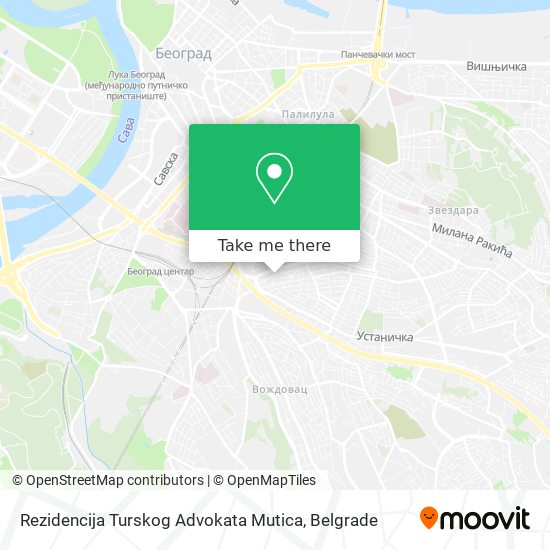 Rezidencija Turskog Advokata Mutica map