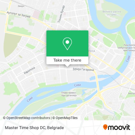 Master Time Shop DC map