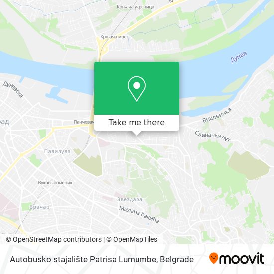 Autobusko stajalište Patrisa Lumumbe map