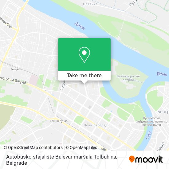 Autobusko stajalište Bulevar maršala Tolbuhina map