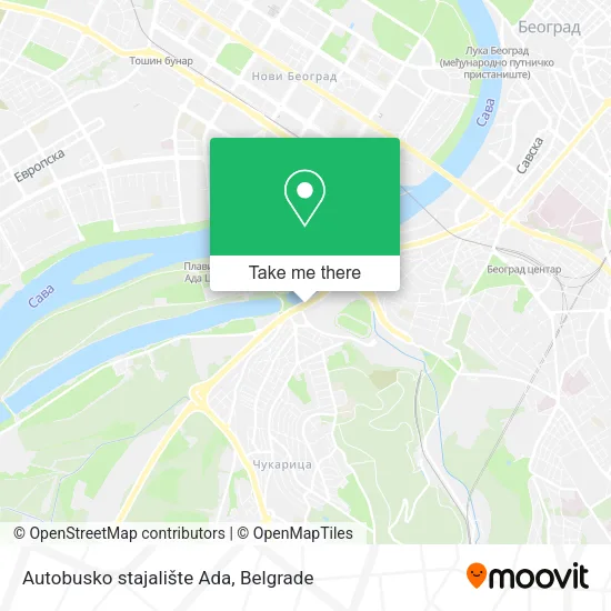 Autobusko stajalište Ada map