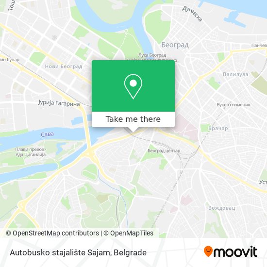 Autobusko stajalište Sajam map