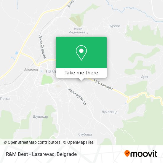 R&M Best - Lazarevac map