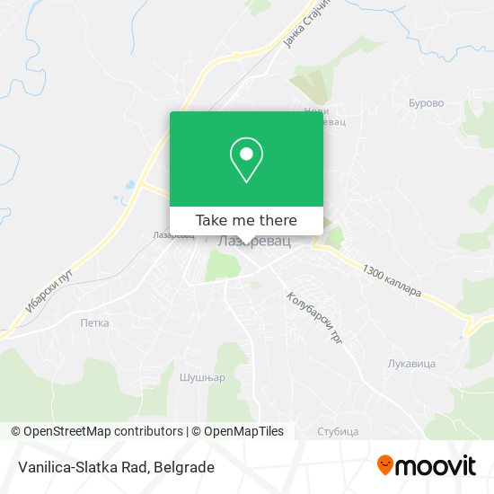 Vanilica-Slatka Rad map