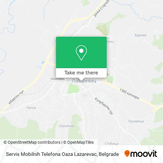 Servis Mobilnih Telefona Oaza Lazarevac map