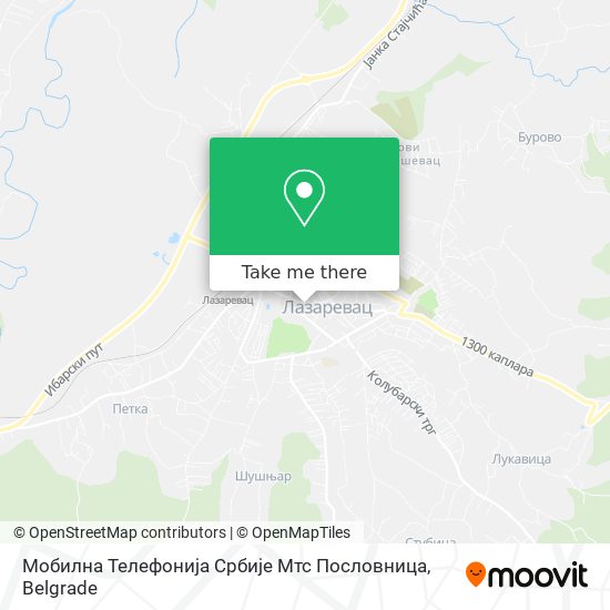 Мобилна Телефонија Србије Мтс Пословница map