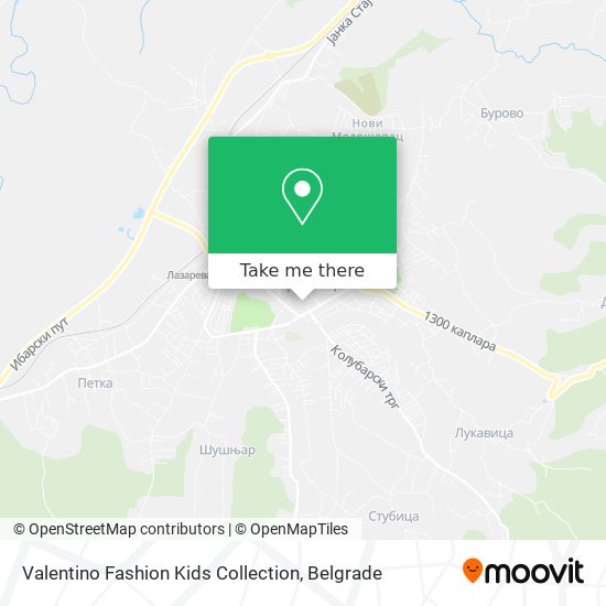 Valentino Fashion Kids Collection map