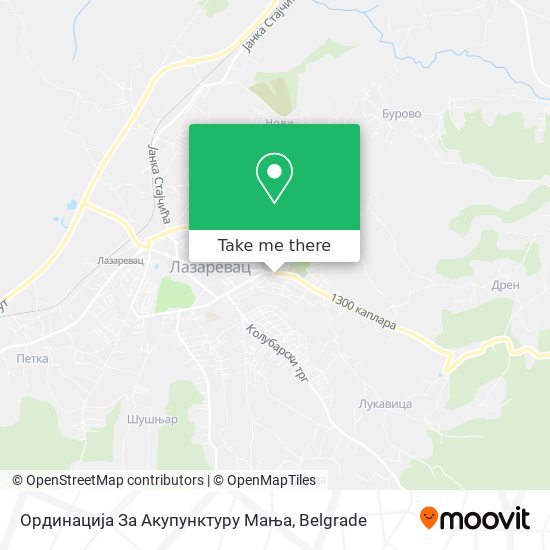 Ординација За Акупунктуру Мања map