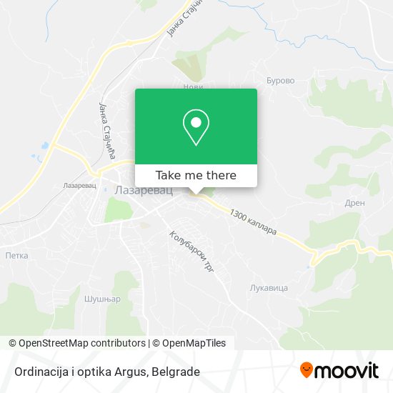 Ordinacija i optika Argus map