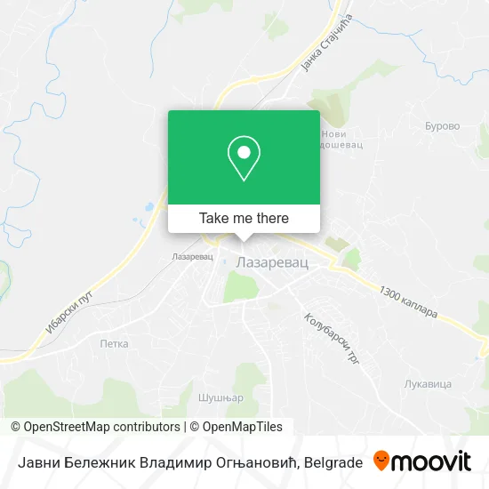 Јавни Бележник Владимир Огњановић map
