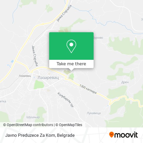 Javno Preduzece Za Kom map