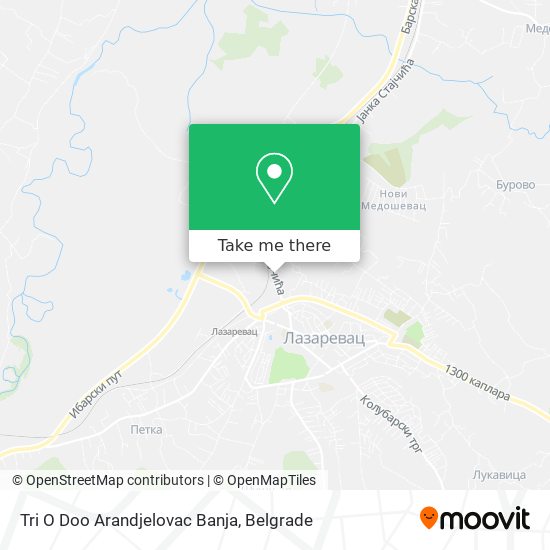 Tri O Doo Arandjelovac Banja map