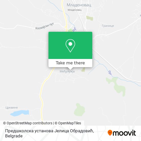 Предшколска установа Јелица Обрадовић map