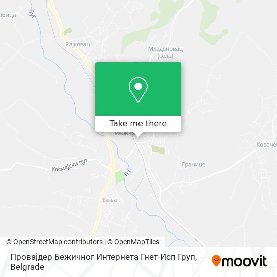 Провајдер Бежичног Интернета Гнет-Исп Груп map