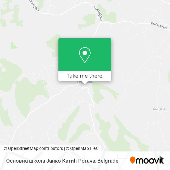 Основна школа Јанко Катић Рогача map