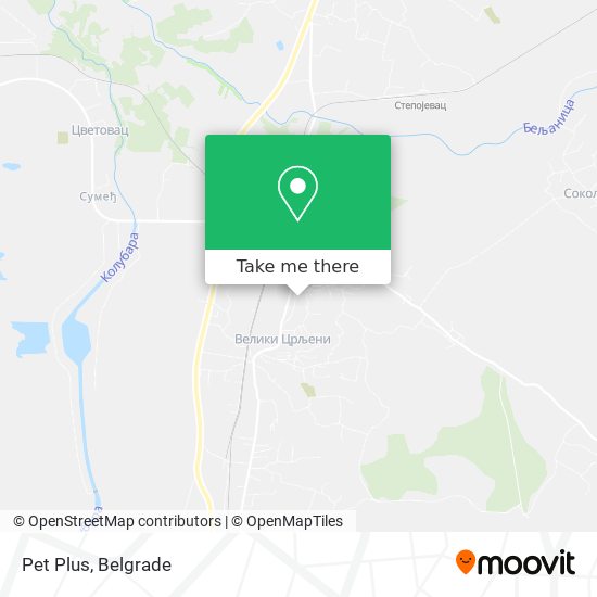 Pet Plus map