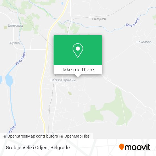 Groblje Veliki Crljeni map