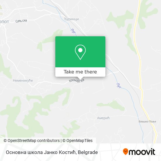 Основна школа Јанко Костић map