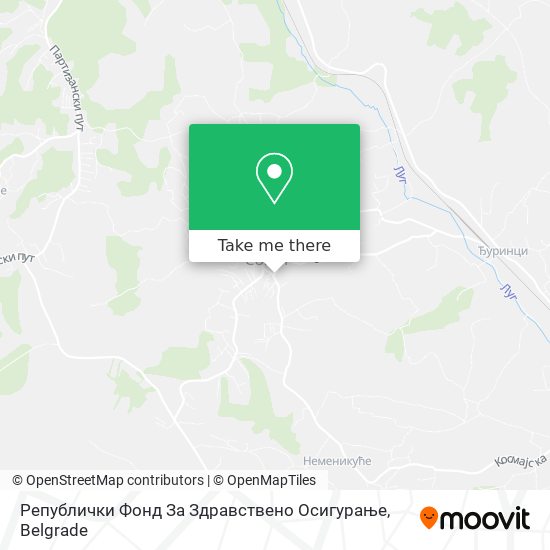 Републички Фонд За Здравствено Осигурање map