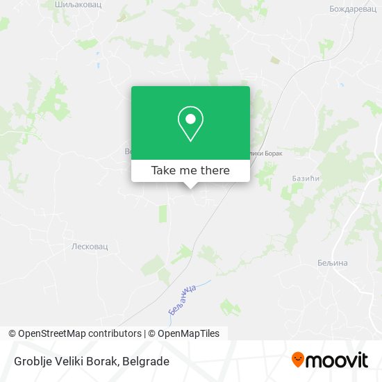 Groblje Veliki Borak map