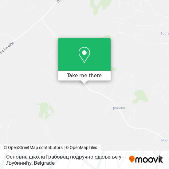 Основна школа Грабовац подручно одељење у Љубинићу map