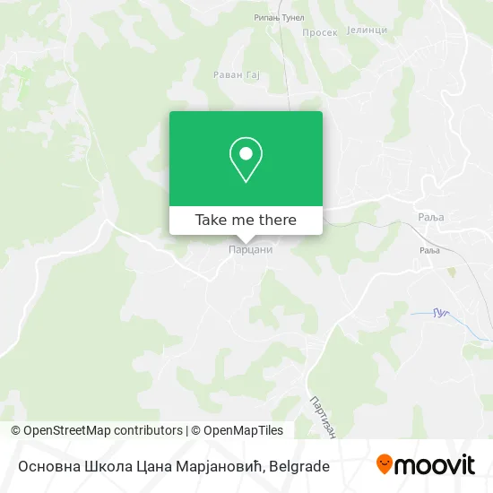 Основна Школа Цана Марјановић map