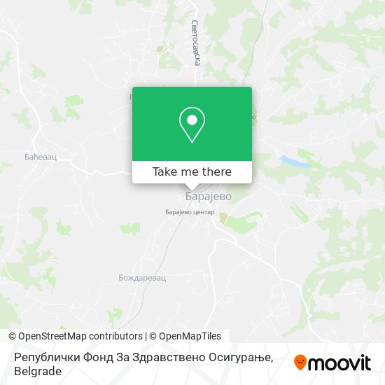 Републички Фонд За Здравствено Осигурање map