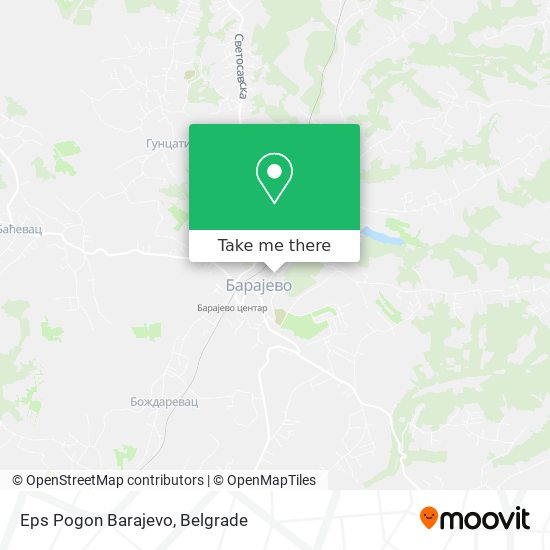 Eps Pogon Barajevo map