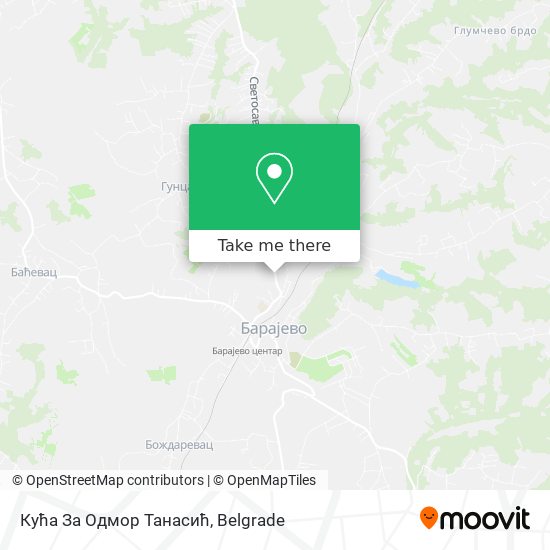 Кућа За Одмор Танасић map