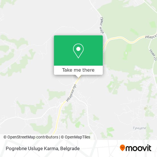 Pogrebne Usluge Karma map