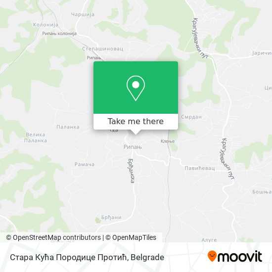 Стара Кућа Породице Протић map